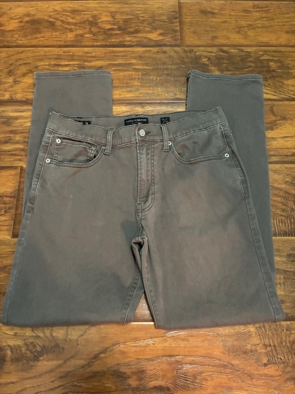 Lucky Brand Men's Slim Straight Jeans in Brownish Gray
